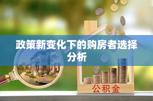 堆龙德庆政策新变化下的购房者选择分析