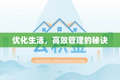 儋州优化生活，高效管理的秘诀