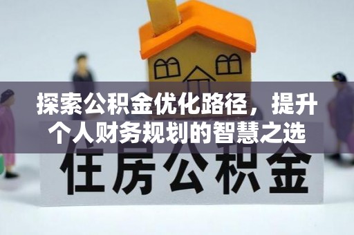 曲麻莱探索公积金优化路径，提升个人财务规划的智慧之选