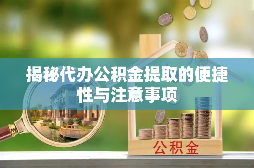 白塔揭秘代办公积金提取的便捷性与注意事项