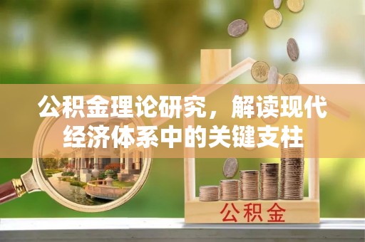 卑南公积金理论研究，解读现代经济体系中的关键支柱